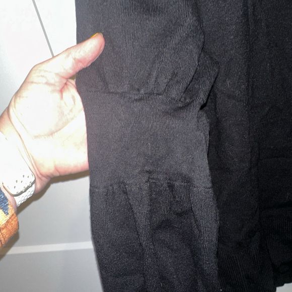 Do+Be Puff Sleeves Black Sweater Small NWT - Picture 2 of 5